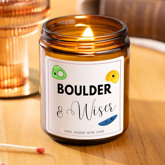 Funny Birthday Candle for Climbers, Rock Climber Gift, Bouldering Gift for Her, Gift for Boyfriend, Scented Candle Gift for Him, Climbing Gift, Rock Climbing Present, Bouldering Gift, Birthday Gift