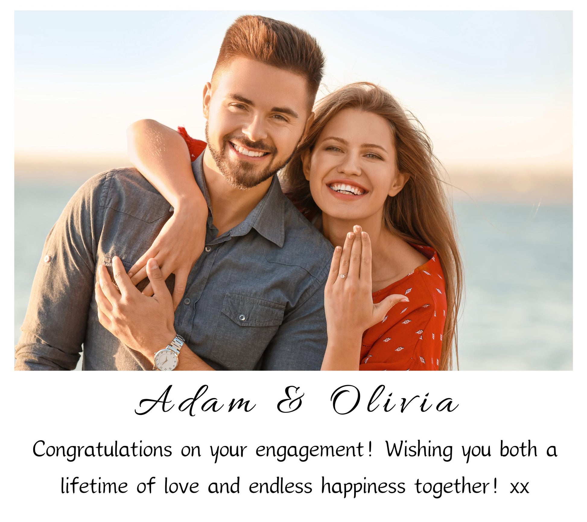 Engagement Presents For Future Bride and Groom, Personalised Engagement Photo Candle Gift Set, Friend Engagement, Sister Engagement Photo Gift, Newly Engaged Gift For Couple with Photo