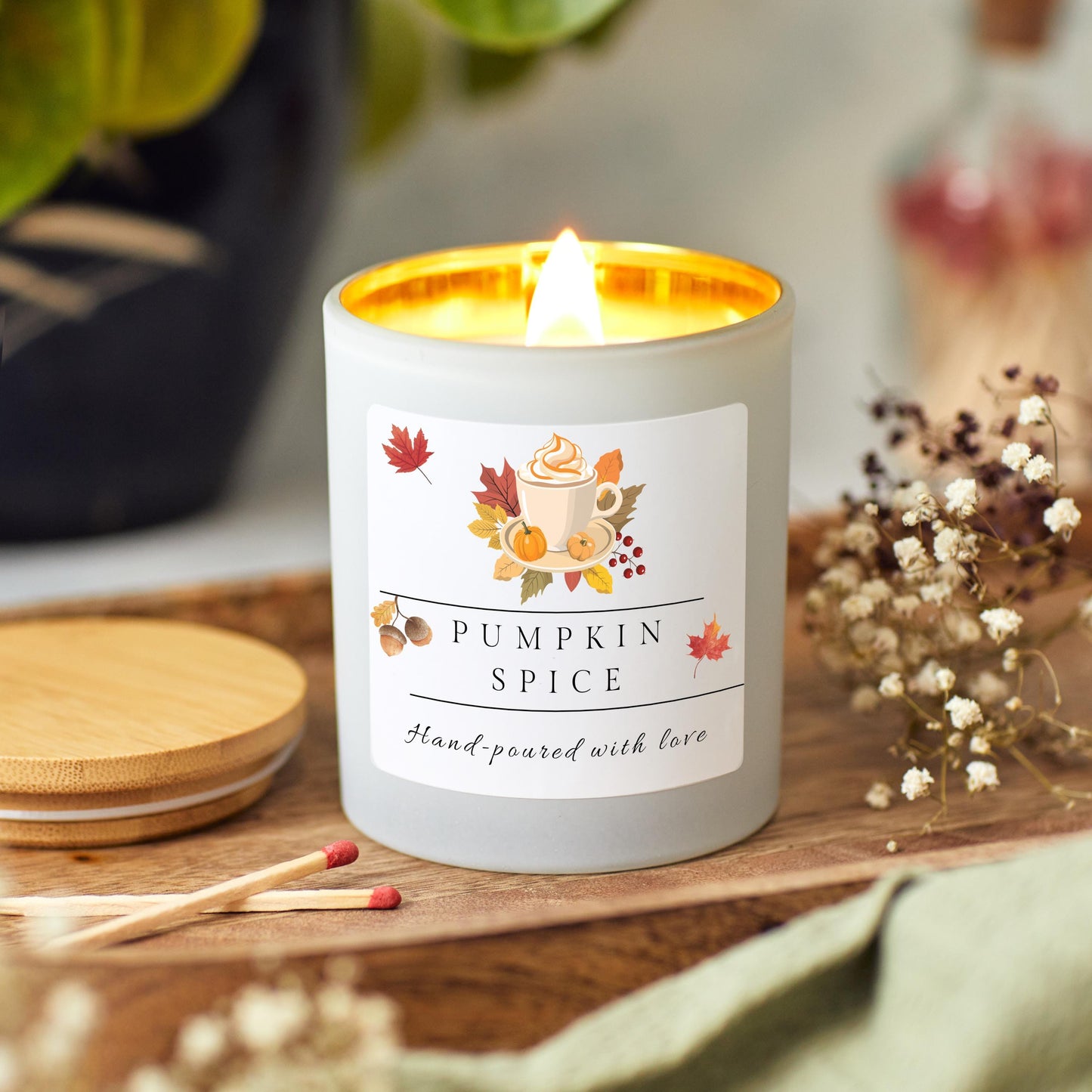 Pumpkin Spice Soy Wax Candle, Autumn Candle gift for friend, Cosy Autumn Scented Candle, Cosy Fall Gift for Friend, Autumn Home Decor Birthday Gift Cute Halloween Candle, Gift for Mum, Autumn 2024, Autumn Gift for Wife, Autumn Vibes Home Decoration