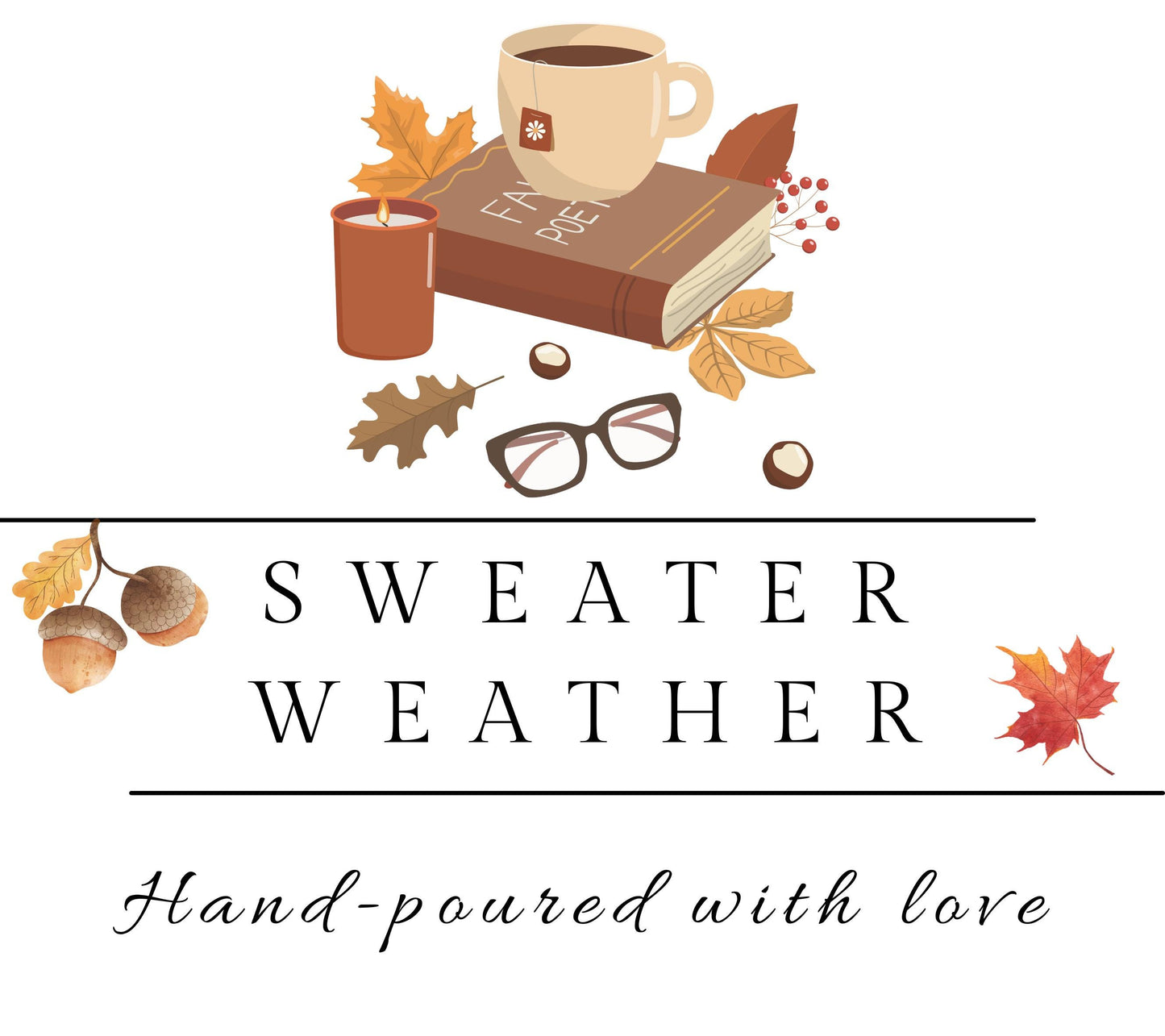 Sweater Weather Soy Wax Candle, Cozy Autumn Candle Gift for Friend, Warm Fall Scented Candle, Cozy Autumn Gift, Autumn Home Decor, Halloween Candle Gift for Mom, Perfect Autumn Gift for Her, Autumn Birthday Gift, Pumpkin Spice Scented Candle