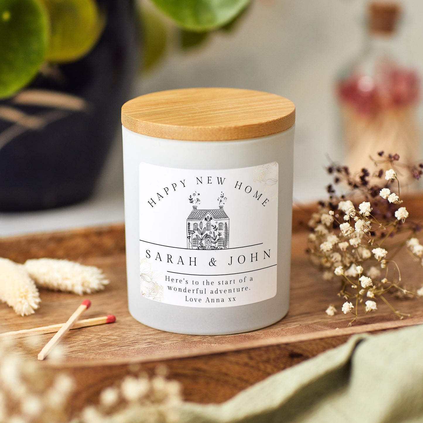 New Home Gift, Personalised Housewarming Candle Gift for Couple, Gifts for home, Moving Gift New Home, First Home Gift for Friend & Family, Soy Wax Candle, New Beginnings, home sweet home, Moving away gift, Moving House, Gift for Family