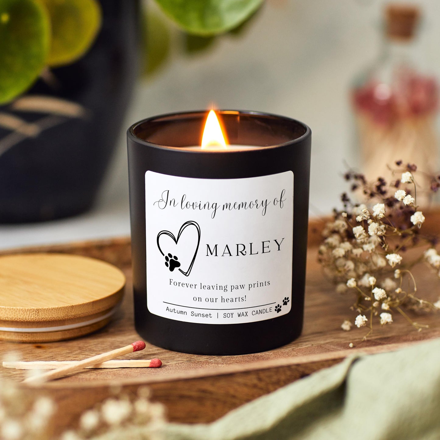 Pet Memorial Candle, Pet Loss Candle, Dog Loss Gift, In Loving Memory, remembrance gift, Soy Wax Candle, gift for dog mum, gift for dog dad, Sympathy Gifts, Bereavement Gifts, Memorial Gifts, Memorial Keepsakes Luxury Candle