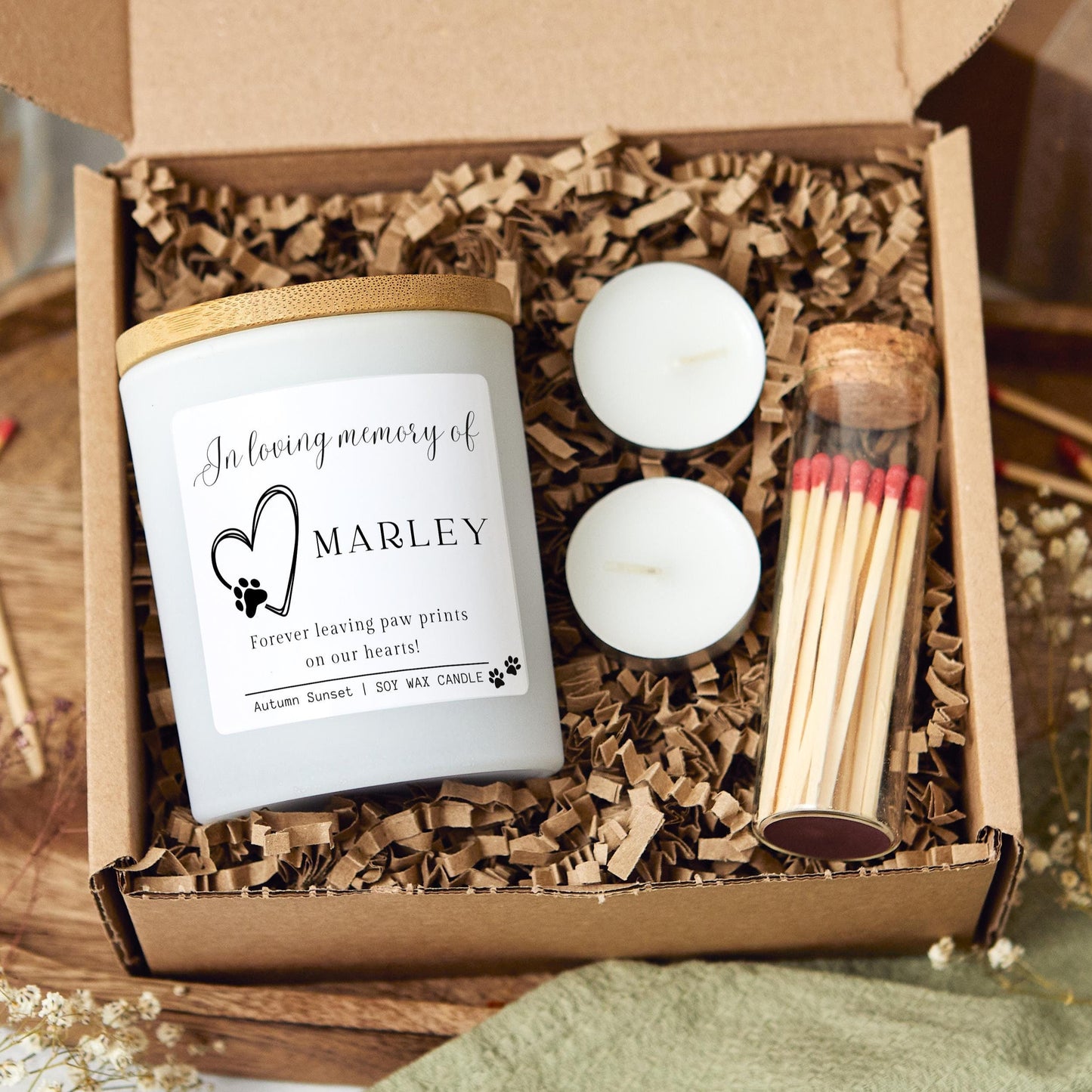 Pet Memorial Candle, Pet Loss Candle, Dog Loss Gift, In Loving Memory, remembrance gift, Soy Wax Candle, gift for dog mum, gift for dog dad, Sympathy Gifts, Bereavement Gifts, Memorial Gifts, Memorial Keepsakes Luxury Candle