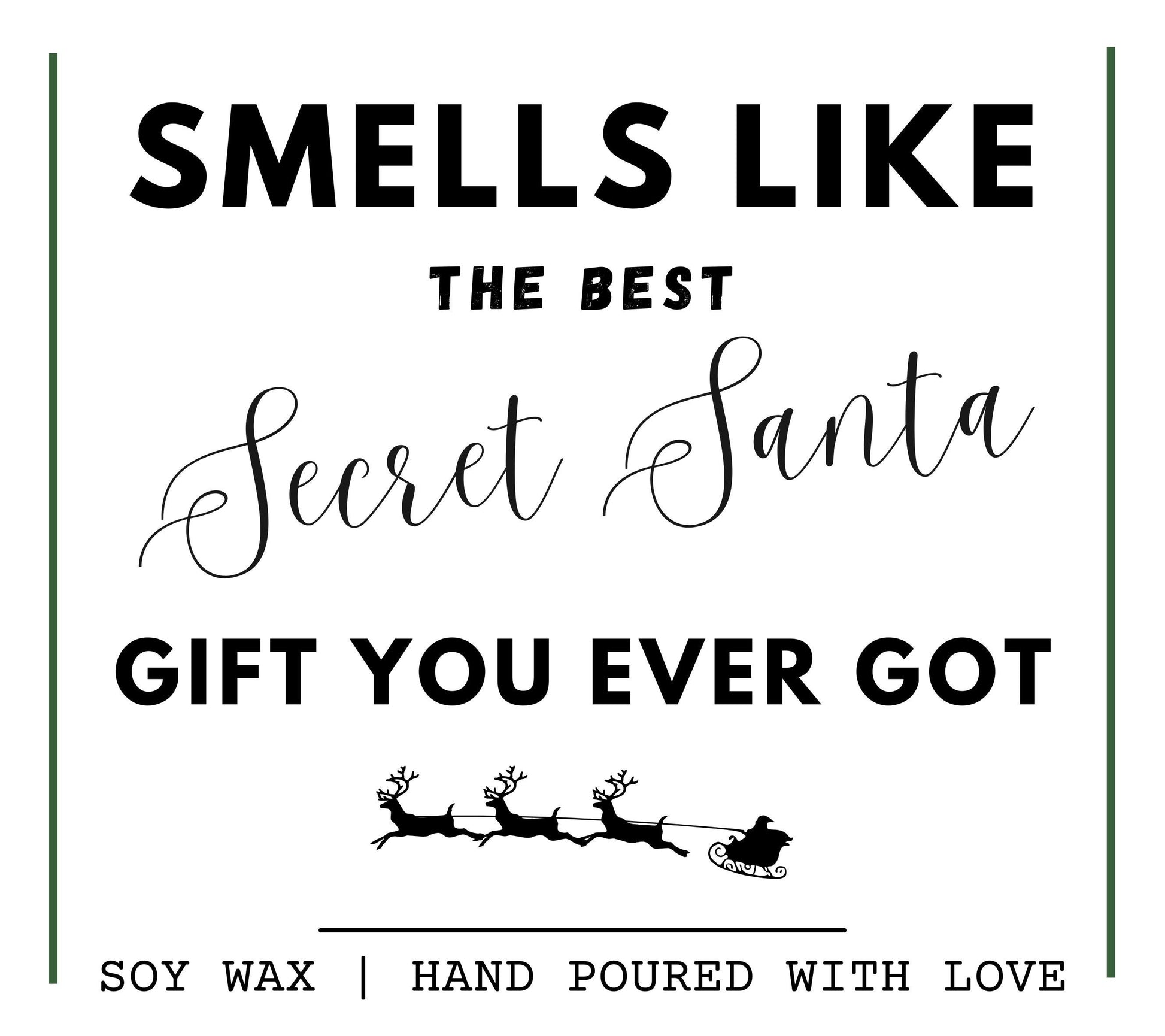 Funny Secret Santa Gift Xmas Present for Friend Colleague, Funny Xmas Holiday Candles, Unique Secret Santa Gifts, Funny Joke Candle, Stocking Filler Present for Friend, Fun Scented Candle