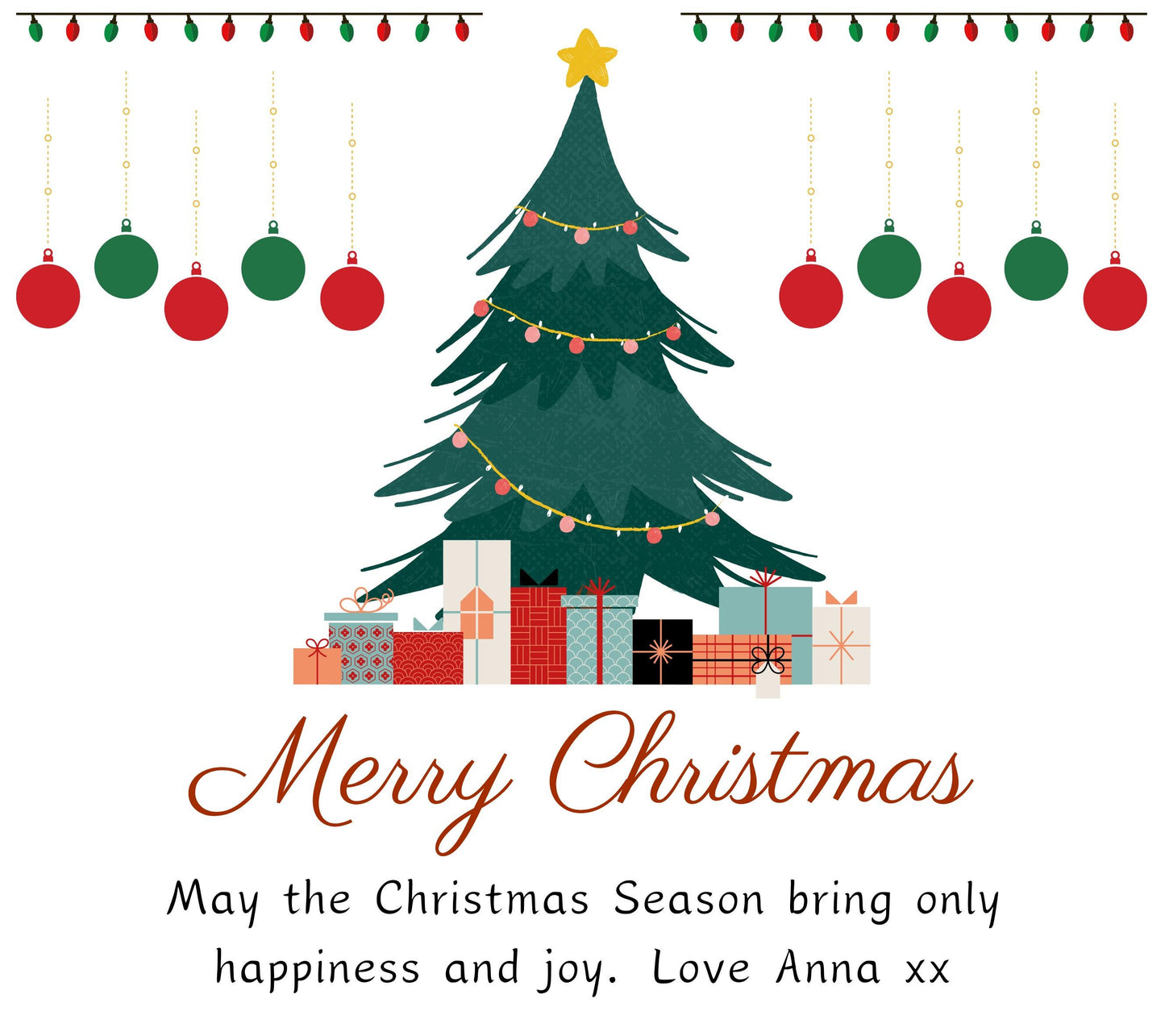 Merry Christmas Candle Gift For Her Personalised Gift Set Present for Couple, Sister, Coworker Xmas Present, Friend Bestie Gift Secret Santa