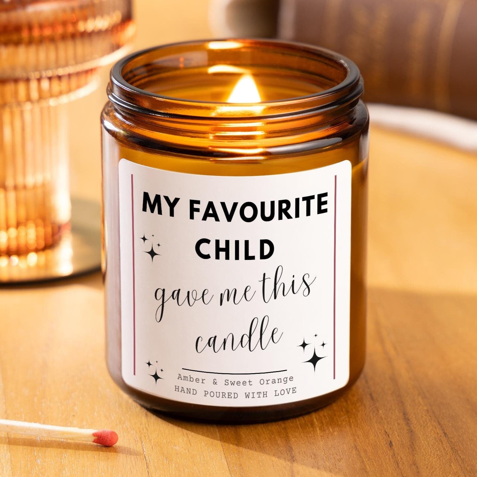 Funny Christmas Gift for Mum, My favourite child gave me this candle, Funny gift for Parent, Mum Birthday Gift, Sarcastic Mum Gift, work mum, presents for mum, gift from son, Gift from daughter