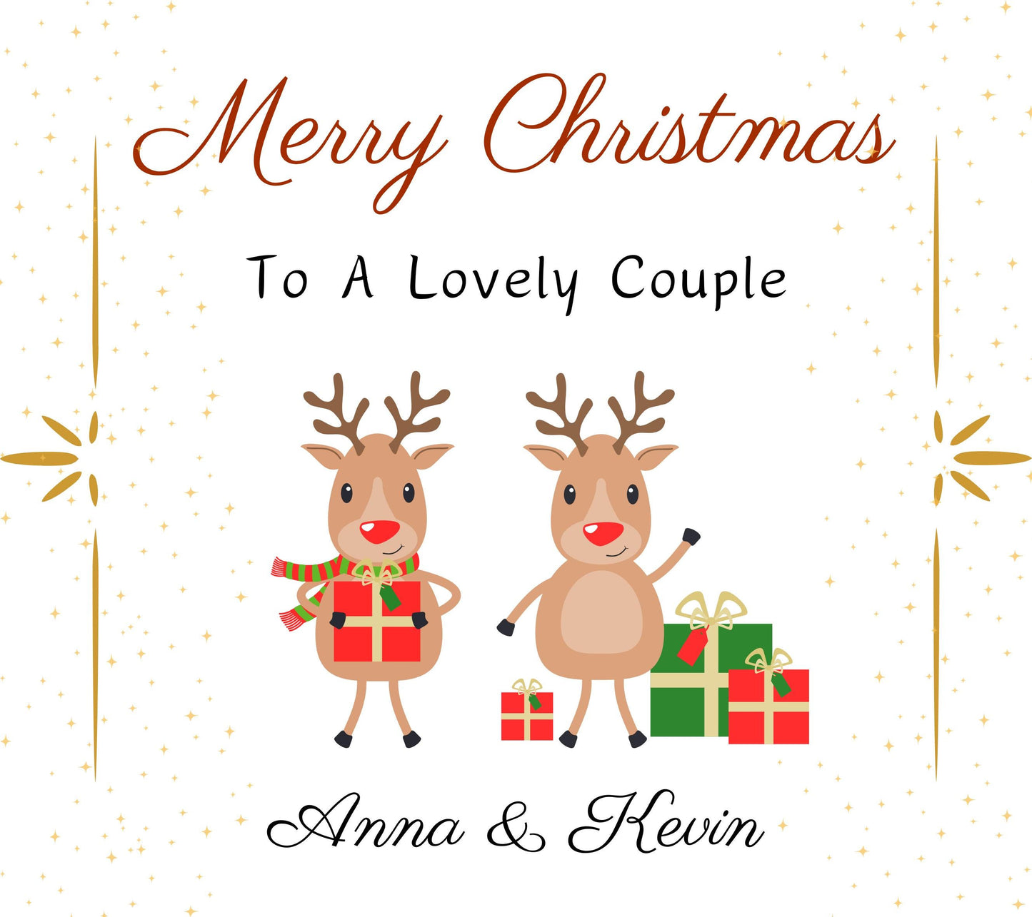 Merry Christmas To Special Couple, Christmas Candle for Lovely Couple, Wonderful Couple Xmas Personalised Present, Newlywed First Christmas