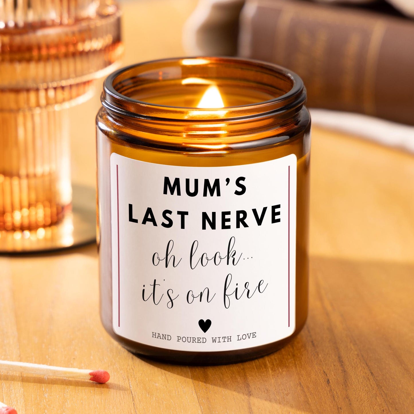Funny Scented Candle Gift for Mum, Mothers Day Gift, Funny Birthday Gift for Mum, Mum Gift from Daughter, Mum's Last Nerve Funny Candle
