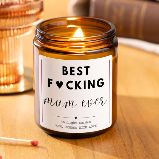 Best Mum Ever Funny Candle Gift for Mum, Mother’s Day Gift, Funny Birthday Gift for Mum, Gift from Daughter, Gift from Son, Mum Appreciation Gift