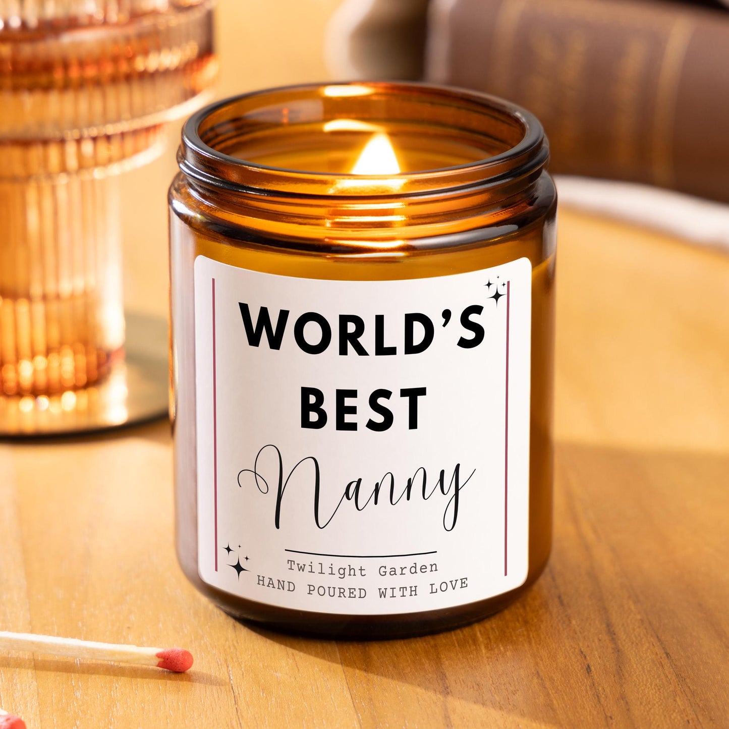 World's Best Nanny Birthday Candle Gift, Nana Mothers Day Presents, The Best Nanny Mothers Day Candle For Gran, Grandma Candle, Granny Gift