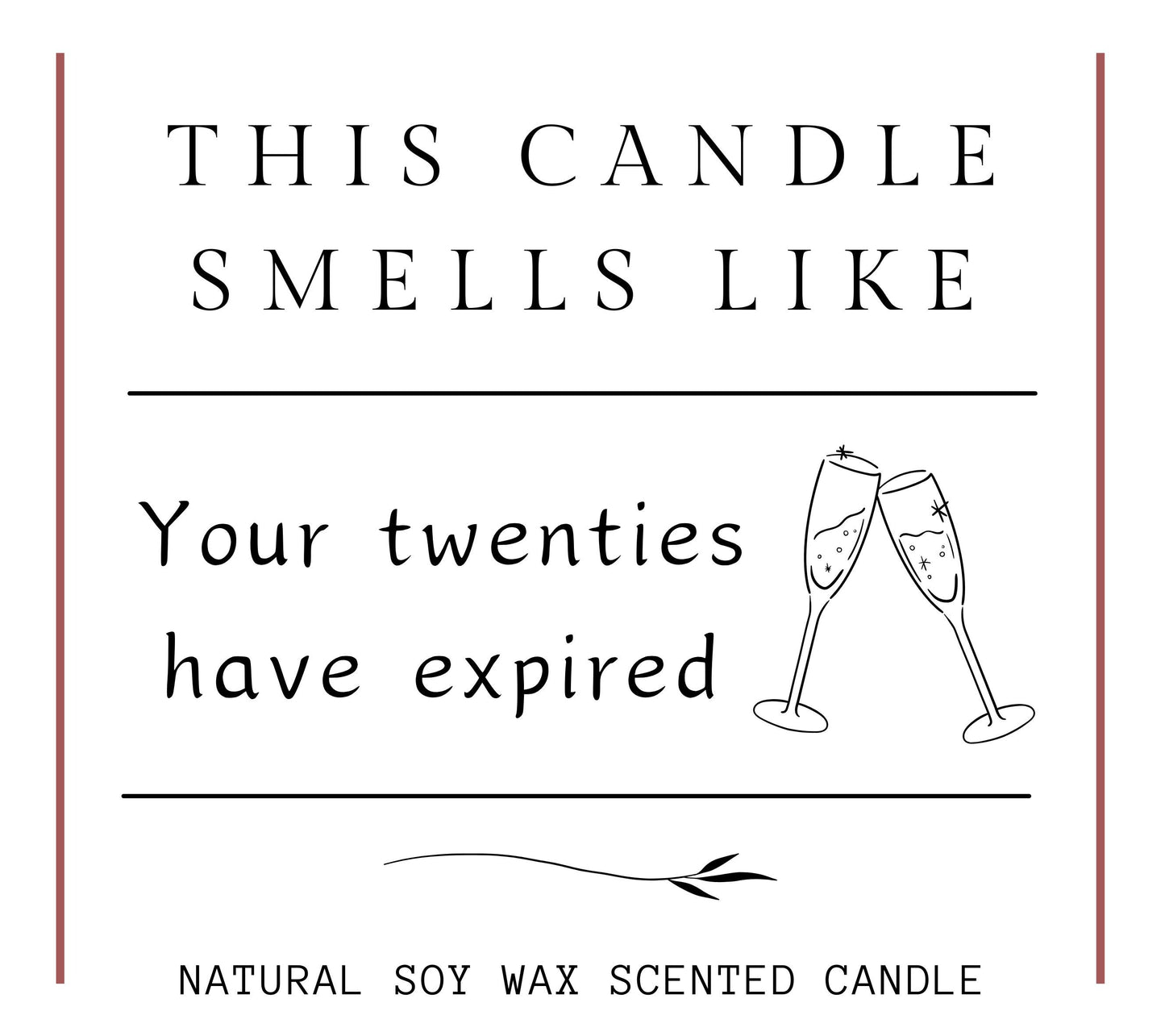 30th Birthday Gifts for Women, Twenties Have Expired, Funny 30th Birthday Celenration Soy Wax Candle Gift for Best Friend, Unique 30th Gift