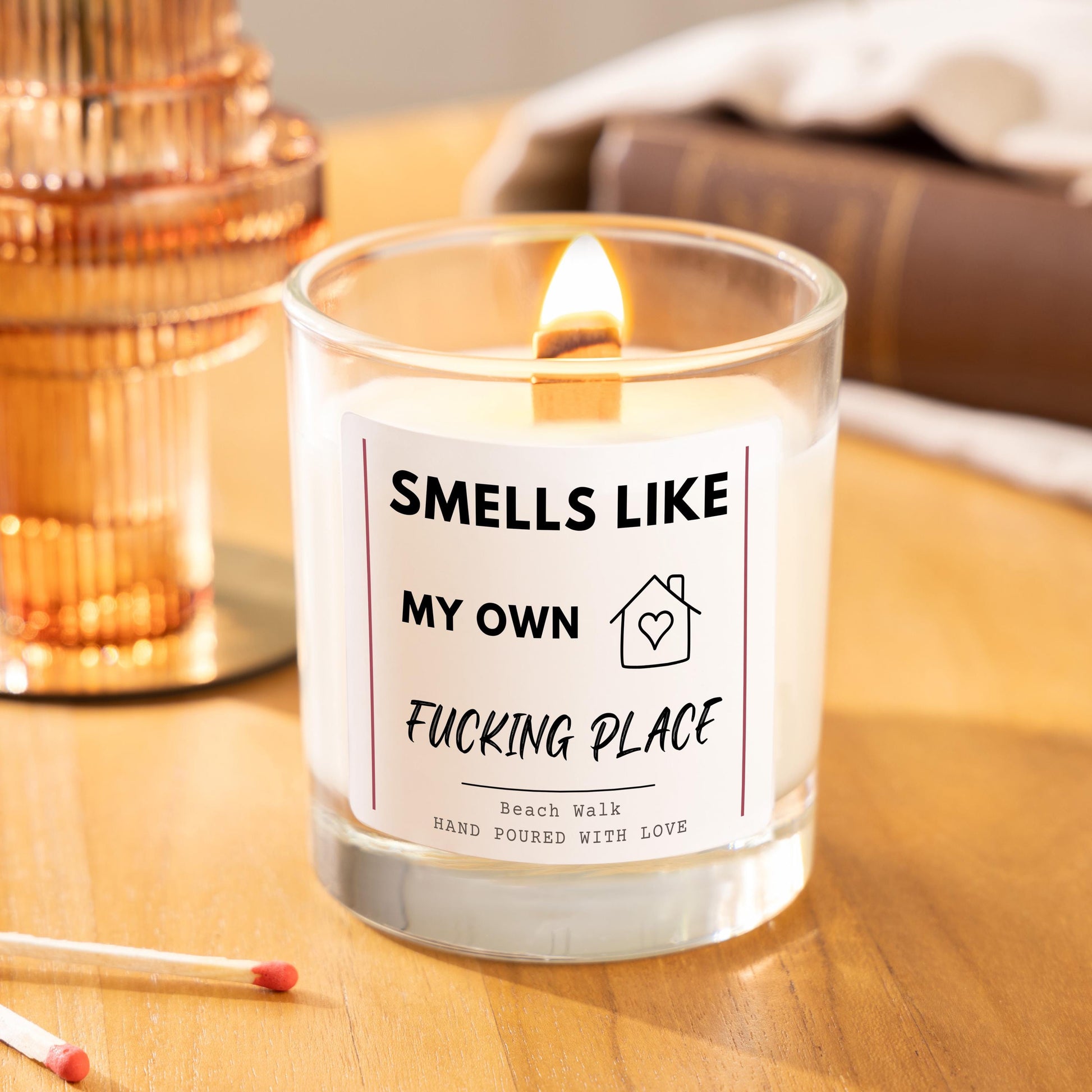 Smells Like My Own Place Funny New Home Candle, First Home Gift for Friend, Candle for Housewarming Gift for New Homeowner, Moving Home Gift