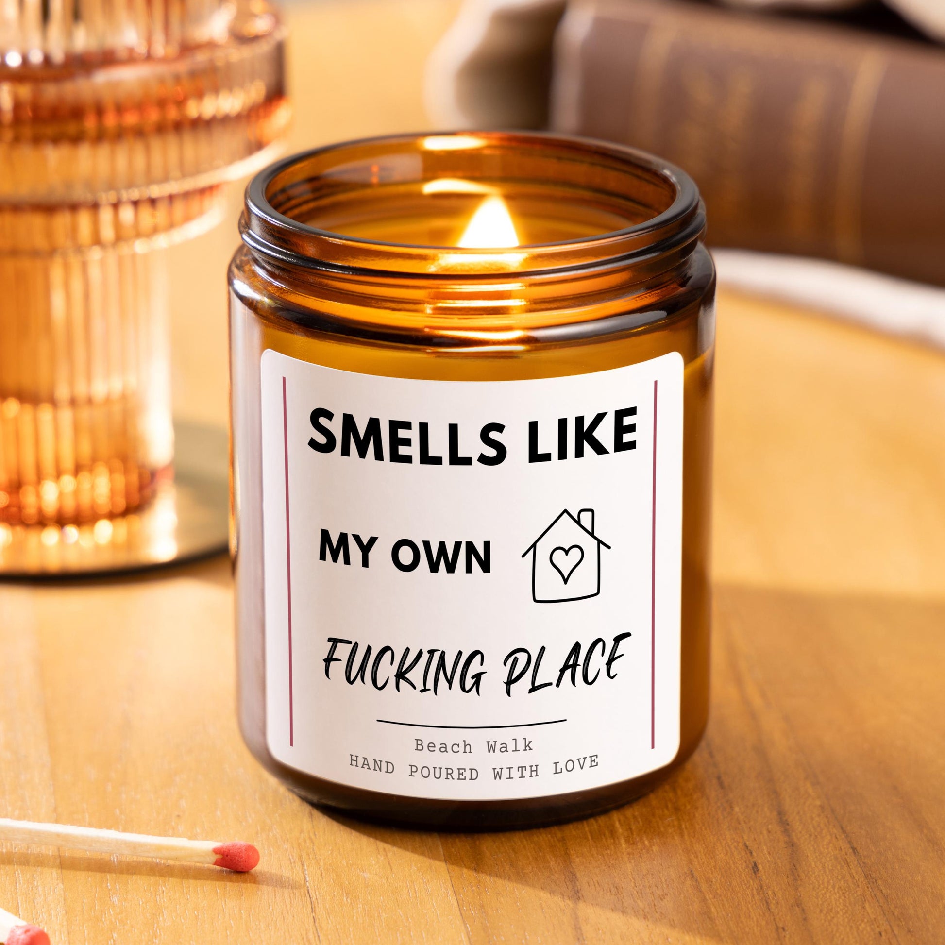 Smells Like My Own Place Funny New Home Candle, First Home Gift for Friend, Candle for Housewarming Gift for New Homeowner, Moving Home Gift