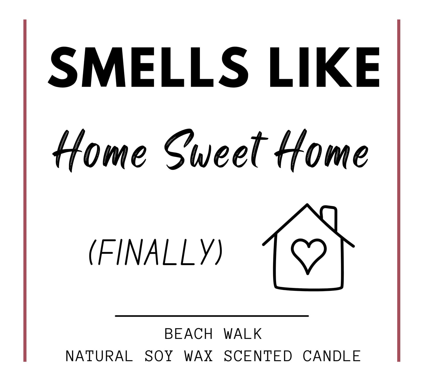 New Home Candle Gift Home Sweet Home, Funny Best First Home Gift Set, House Warming Gift, Moving Away Gift for Couple Smells Like Home