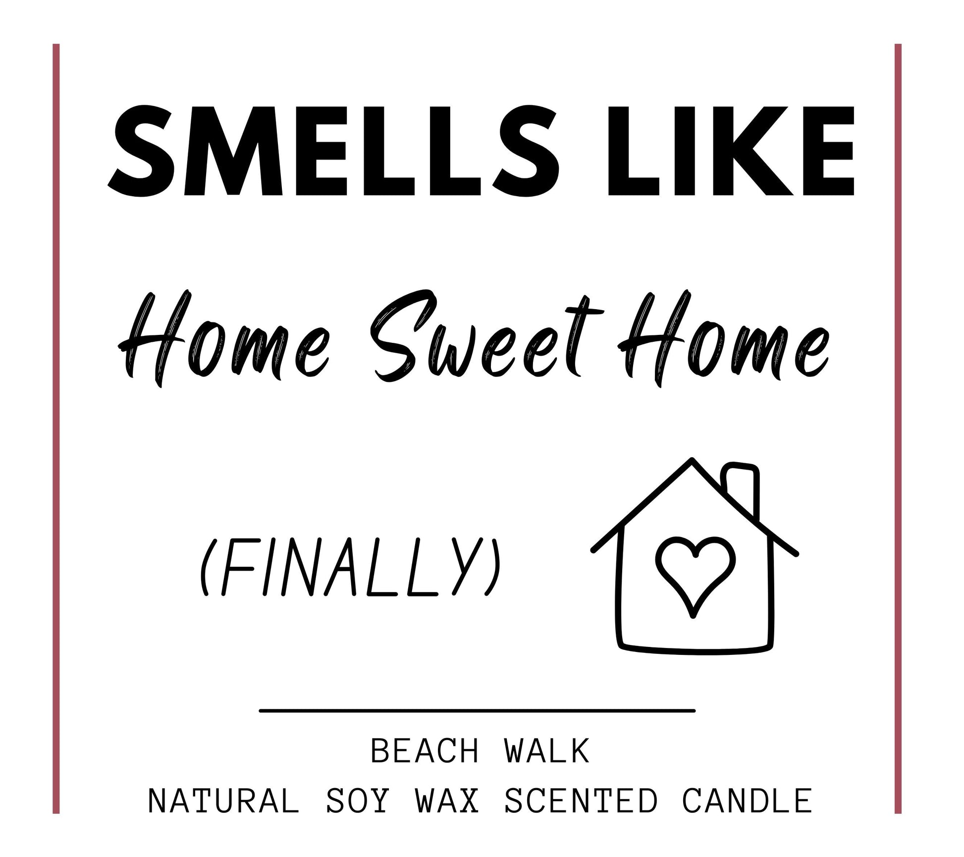 New Home Candle Gift Home Sweet Home, Funny Best First Home Gift Set, House Warming Gift, Moving Away Gift for Couple Smells Like Home
