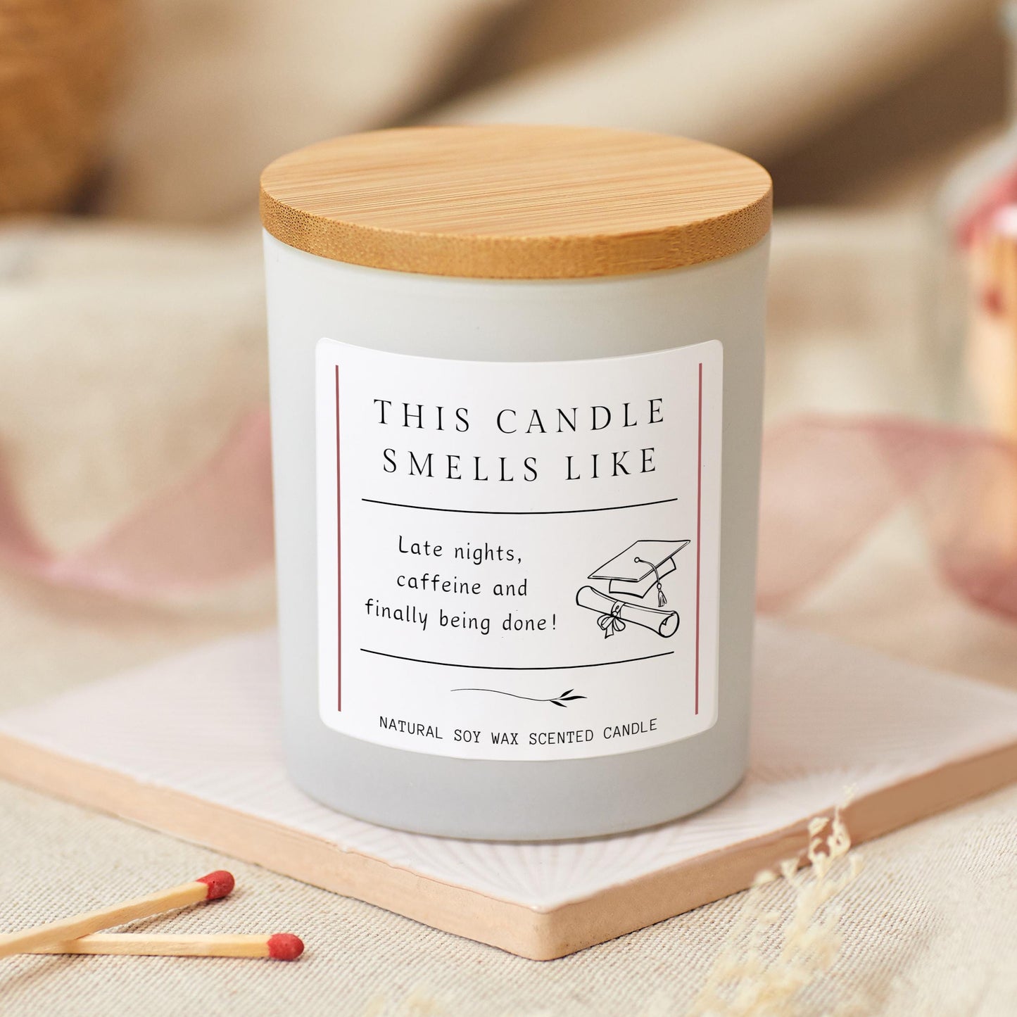 Graduation Gift for Friend, Funny University Graduation Candle, Nursing Graduation Gift, College Grad Class Of 2025 Masters Gift, Phd Gift