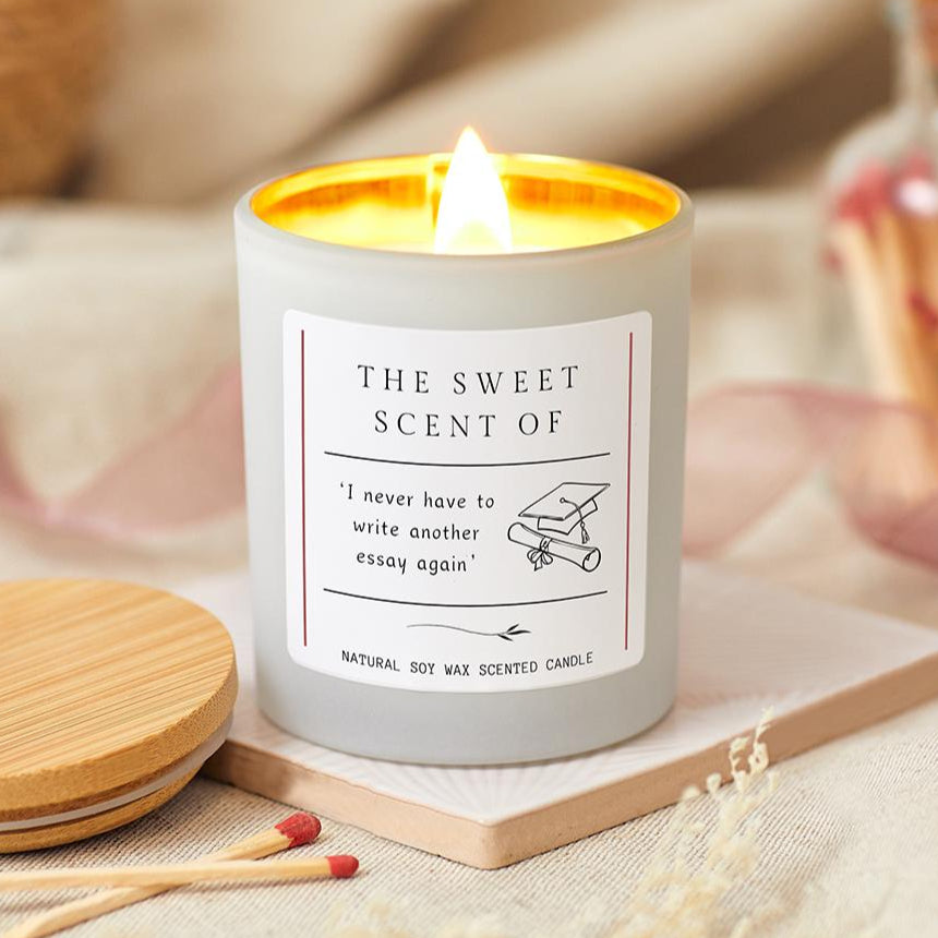 Funny Graduation Gift for Friend, University Graduation Candle, College Graduation Gift, Uni Graduation Class Of 2025 Masters Gift, Phd Gift