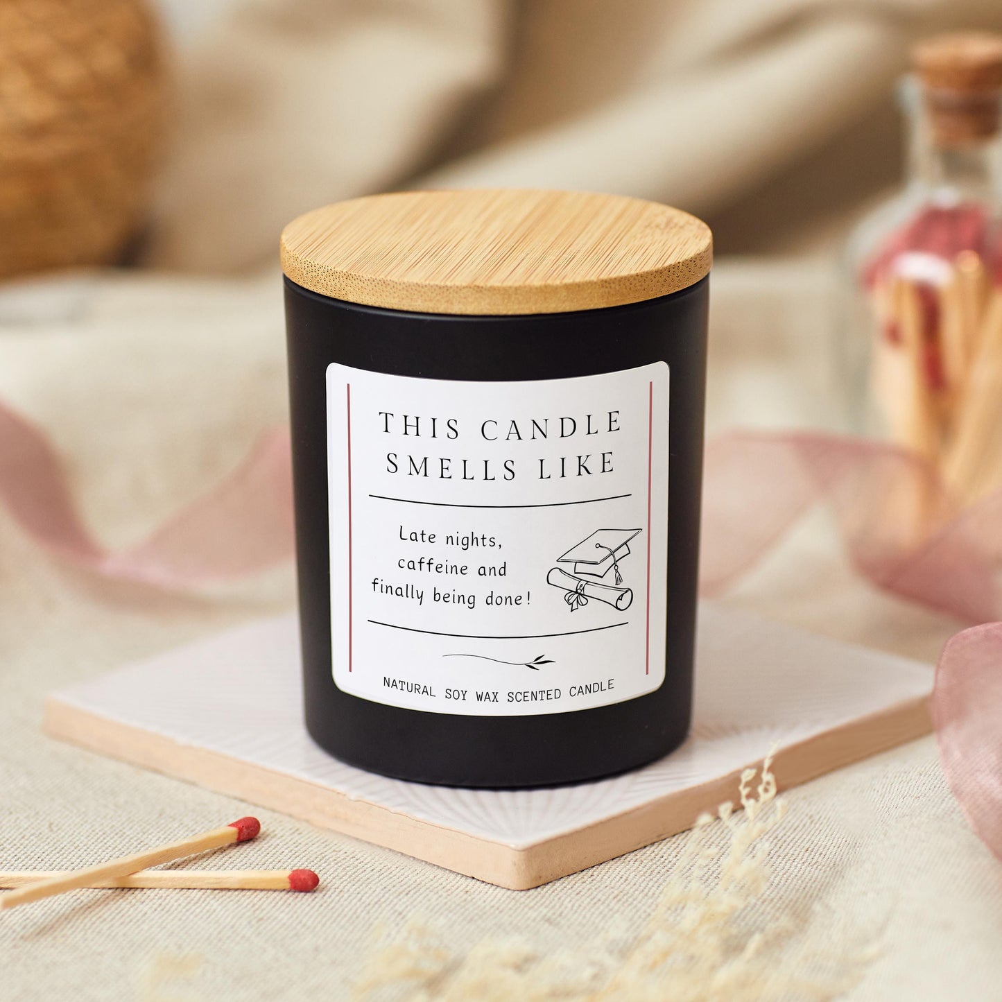 Graduation Gift for Friend, Funny University Graduation Candle, Nursing Graduation Gift, College Grad Class Of 2025 Masters Gift, Phd Gift