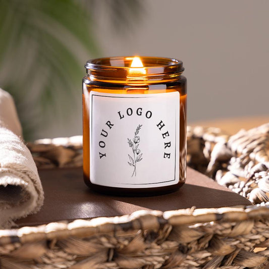 Bulk Candles Custom Logo Candle, Business Logo Candle, Personalised Candles Corporate Gift, Private Label, Business Branded Wholesale Candle