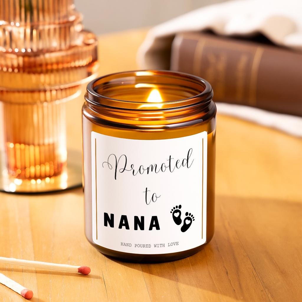 Promoted to Nana Funny Pregnancy Announcement, Personalised New Baby Gift, Pregnancy Reveal, New Baby Announcement, Gift Box for New Grandma