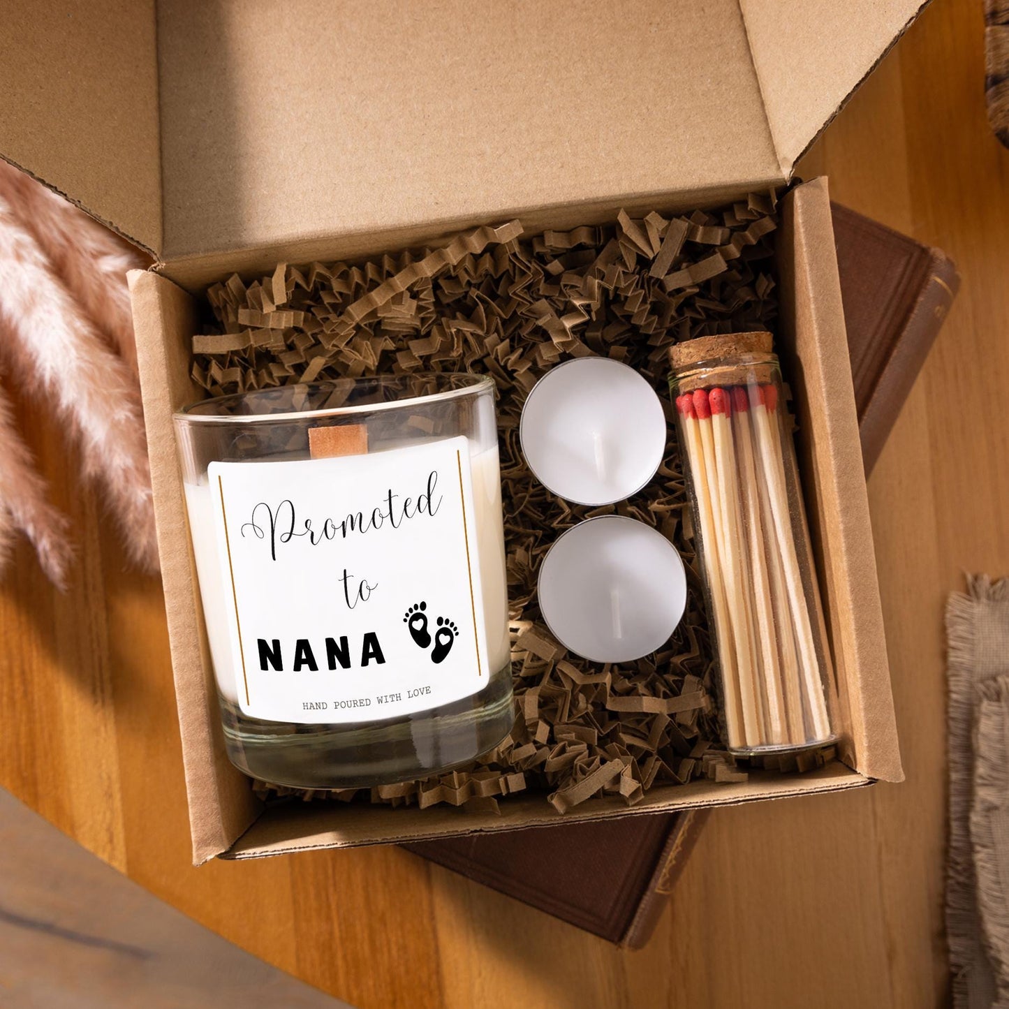 Promoted to Nana Funny Pregnancy Announcement, Personalised New Baby Gift, Pregnancy Reveal, New Baby Announcement, Gift Box for New Grandma