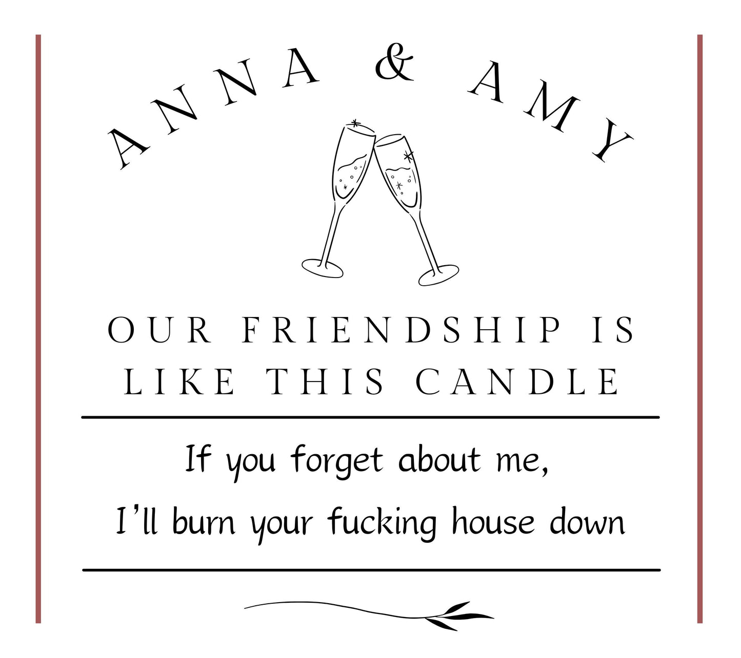 Funny Best Friend Gift, Funny Friendship Candles, Gifts for Her, Xmas Present, Funny Bestie Birthday Candle, Christmas Gift for Best Friend