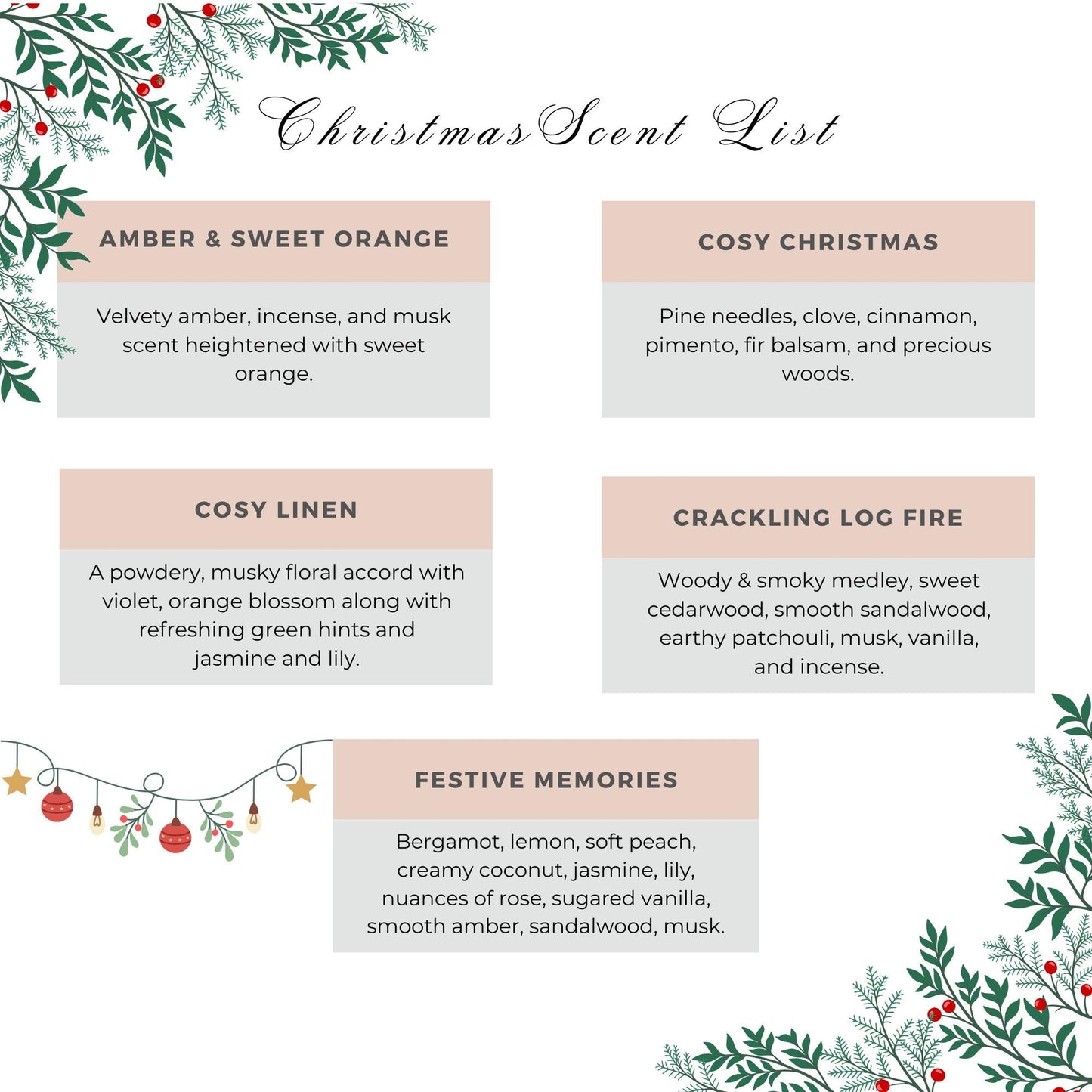 Christmas Candle Personalised Merry Christmas Present for Couple, With Love At Christmas Time Christmas Eve Gift for Her, For Wife, Partner