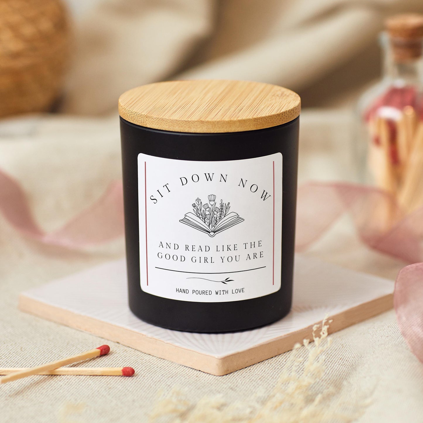 Smut Reader Candle Gift, Funny Book Lover Present, Smut Book, Spicy Book Reader, Smut Lover, Dark Romance Reader, Spicy Bookish Candle Gifts
