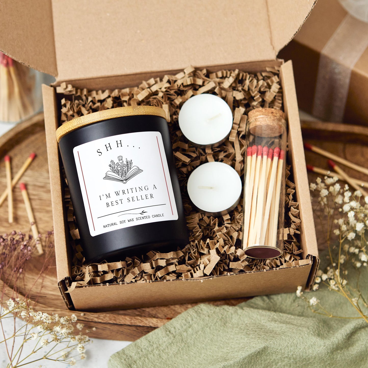 Writing a Bestseller Candle Gift For Writer, Unique Author Gift, Aspiring Author Writing Candle, New Writer Gift, New Book Release
