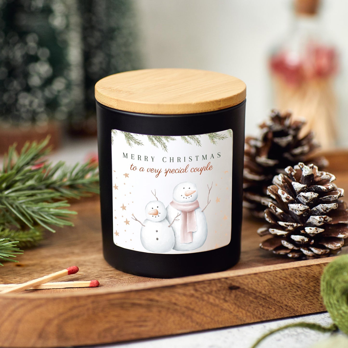 Christmas Candle Gift for Couple, Candle for a Special Couple, Christmas Hamper for Couples, Romantic Christmas Eve Present for Him and Her