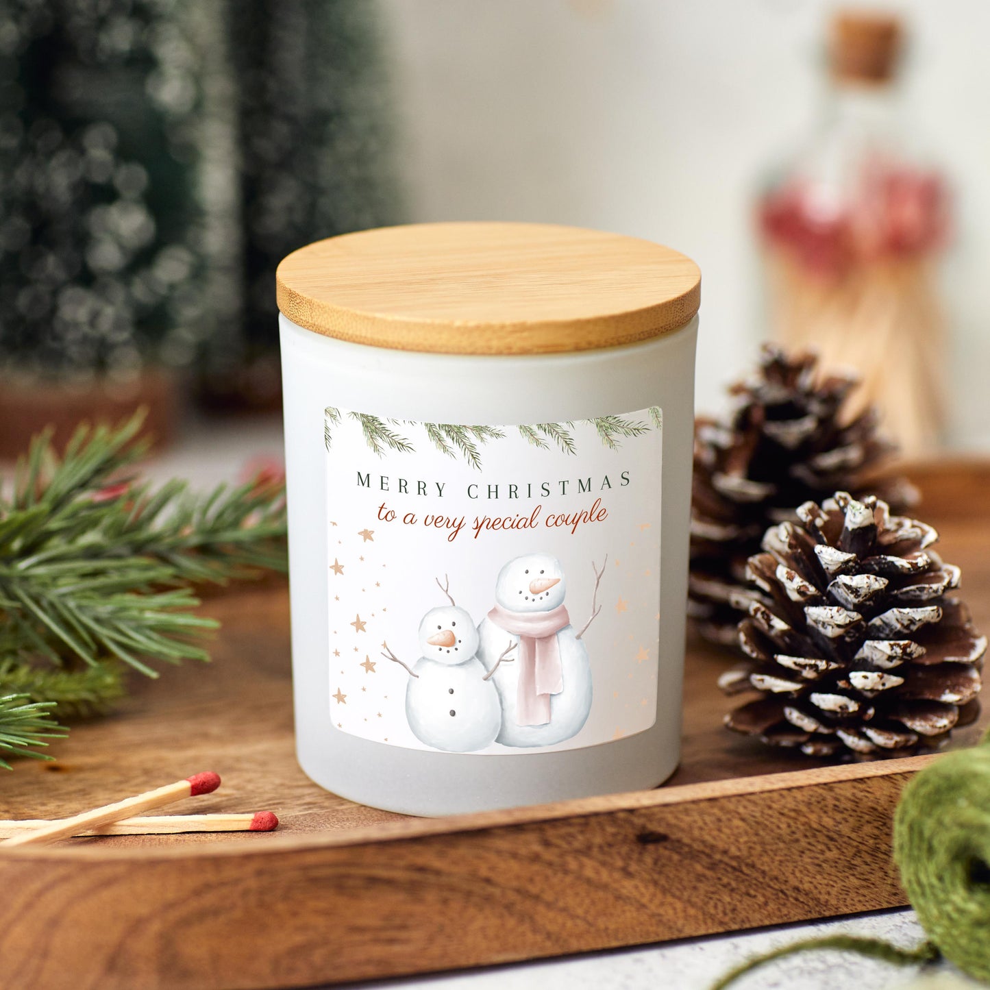 Christmas Candle Gift for Couple, Candle for a Special Couple, Christmas Hamper for Couples, Romantic Christmas Eve Present for Him and Her
