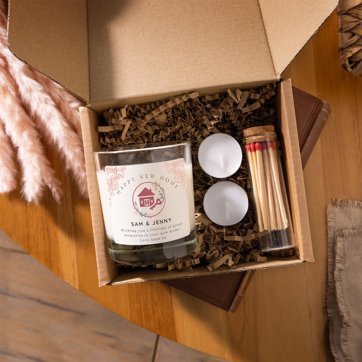 New Home Personalised Candle - Handmade / Hand poured Scented Candle new home gift -housewarming blessing, housewarming couple , housewarming hamper, apartment housewarming