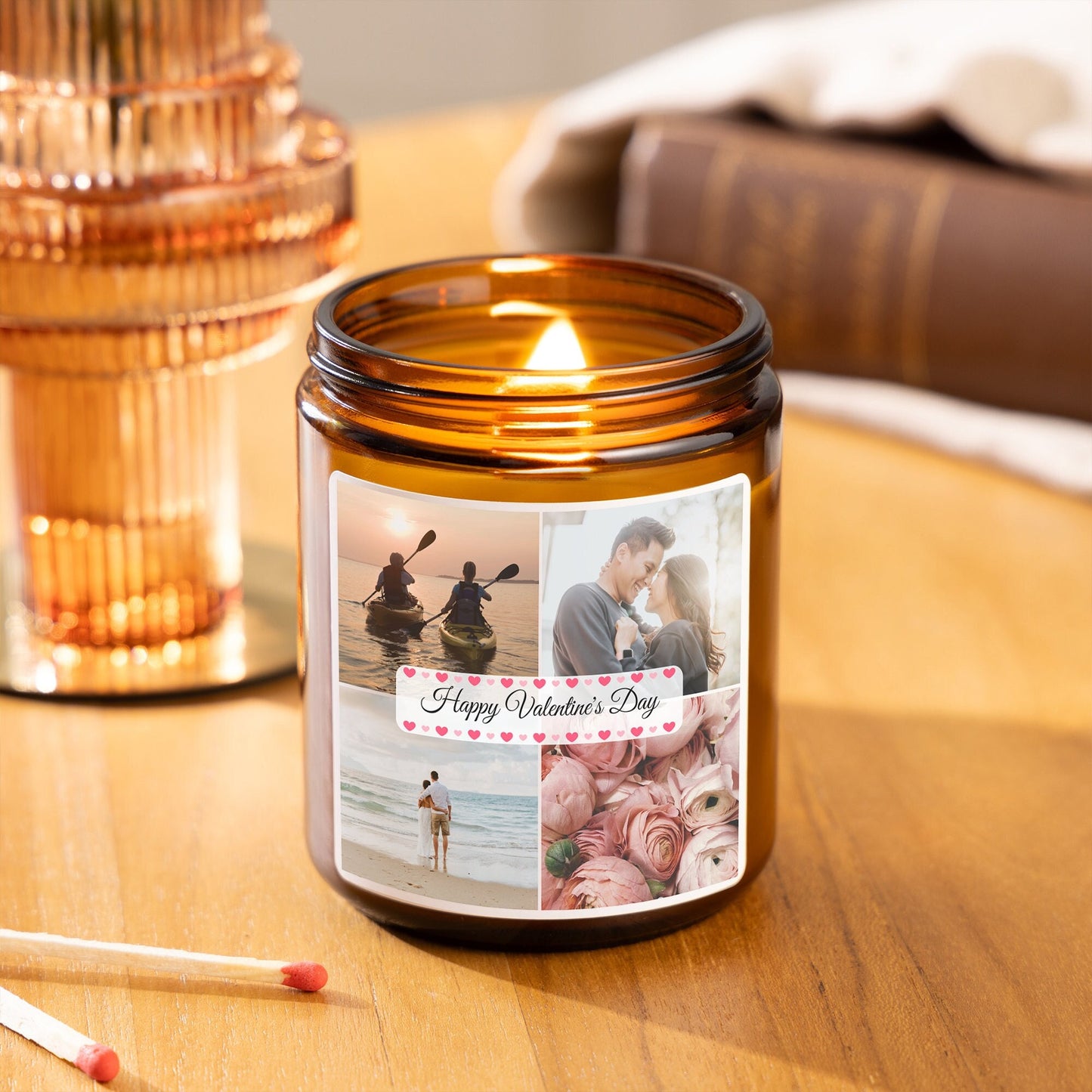 personalised valentine's day scented candle - Personalised Gift for Him or her