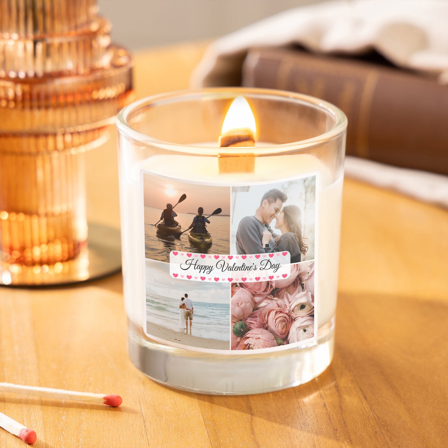 personalised valentine's day scented candle - Personalised Gift for Him or her