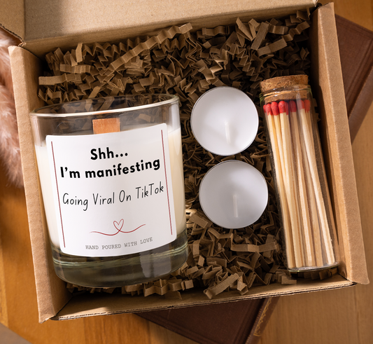 Manifesting Going Viral On TikTok Scented Candle