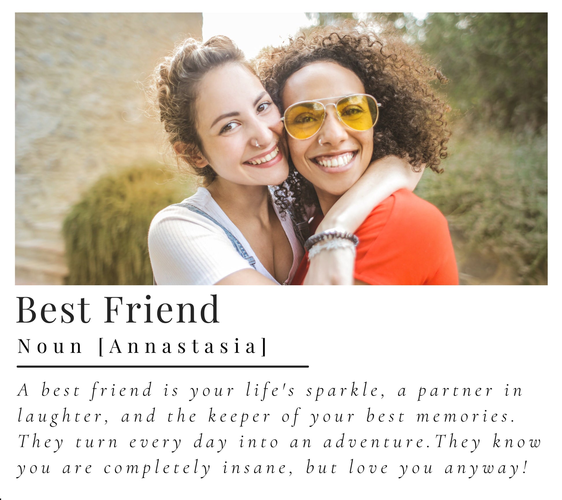 Best Friend Gift Personalised Photo Candle, Soy Wax Candle Birthday Gift For Bestie, Personalised Gifts for Her, Best Friend Definition Candle, Bestie Gift Set