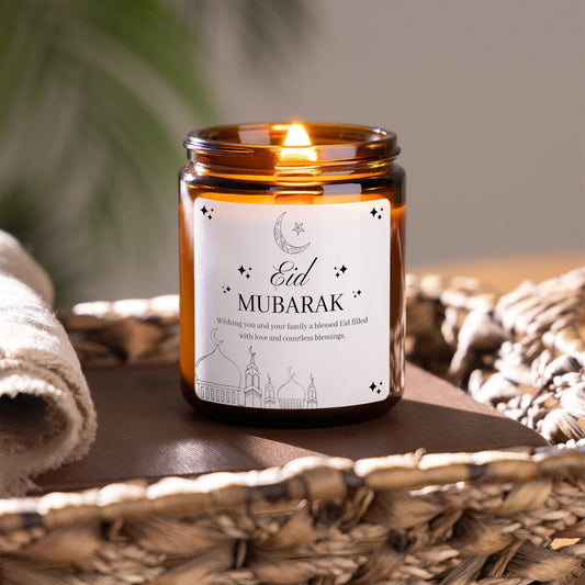 Candle gift set with tea lights and matches, Eid Mubarak Candle, Ramadan Mubarak Gifts, Eid Scented Candle Gift Set, Ramadan Decoration Happy Ramadan Islamic Home Decor Muslim Gift