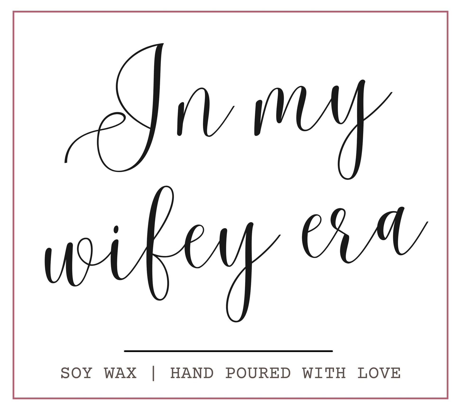 In my wifey era scented candle, Funny Wedding Gift, Bride to Be Gift, civil partnership gift, unique gift for bride, Funny Bride to Be Gift for Her, Bridal Wedding Gift, Future MRS, hen night gift, Newly Married Gift, Soy Wax Candle Gift Set