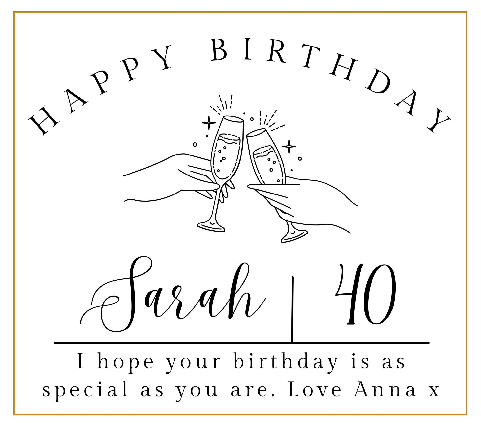 Birthday Gift for Her Personalised Scented Candle for Any Age, Gifts for Daughter, Gift under 20, 50th Birthday, 30th Birthday, 40th Birthday, Auntie Gift, Best Friend Gift, Sister Gift, Gift under 30, bday hamper