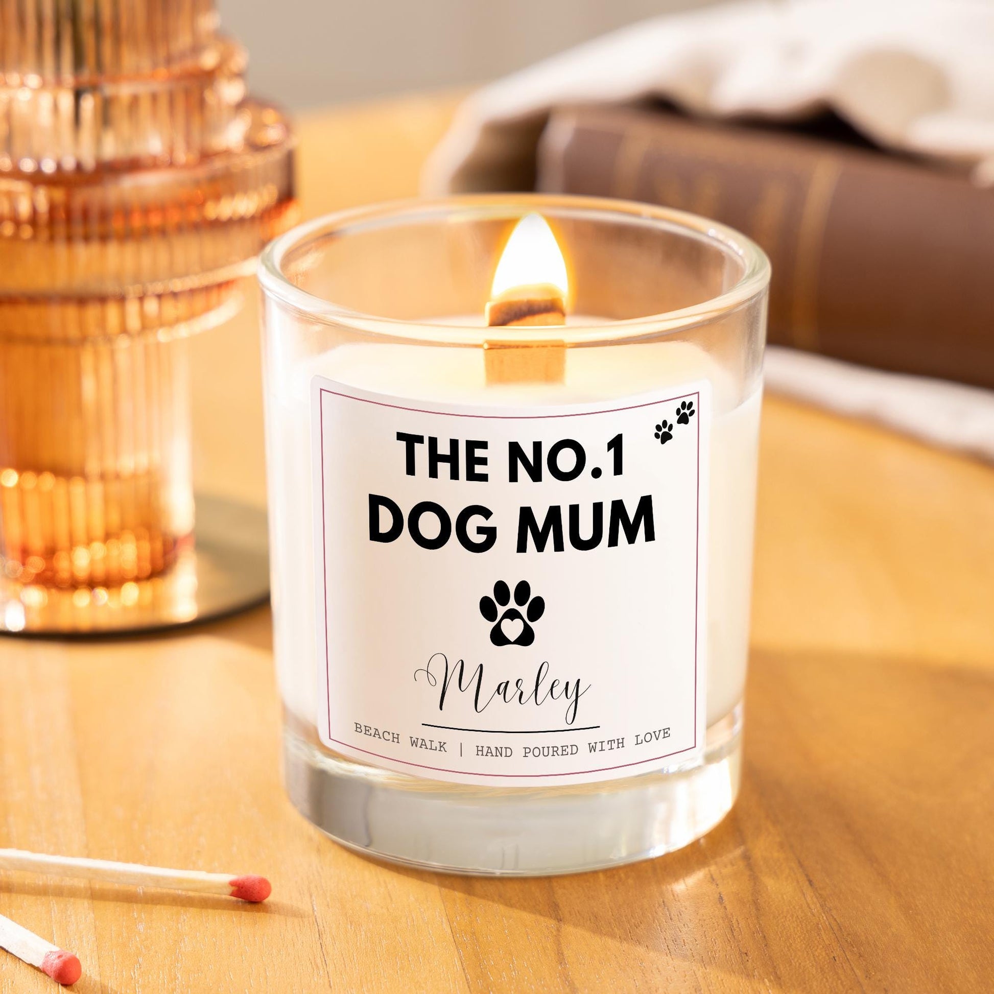 Funny Candle, Funny Pet Candle, Funny Dog Candle, Funny Dog Gift, Dog Lover Gift, Dog Mum Gift, Dog Dad Gift, Gift Under 20, Paw Prints Gift, The Best Dog Mum, Dog Parents Gift, Paw Print Candle, No1 Dog Mum, Soy Wax Candle, Scented Candle Gift Set