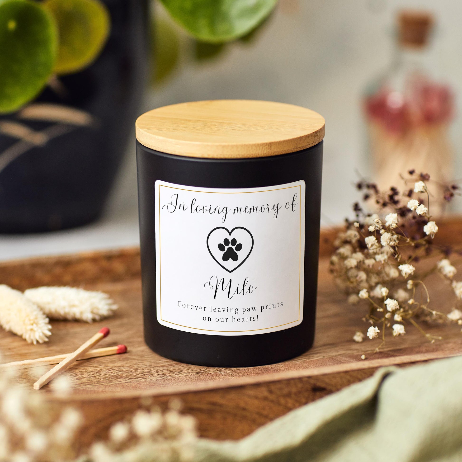 Soy Wax Candle, gift for dog mum, gift for dog dad, Pet Memorial Candle, Pet Loss Candle, In Loving Memory, remembrance gift, Sympathy Gifts, Bereavement Gifts, Memorial Gifts, Memorial Keepsakes, Dog Loss Gift