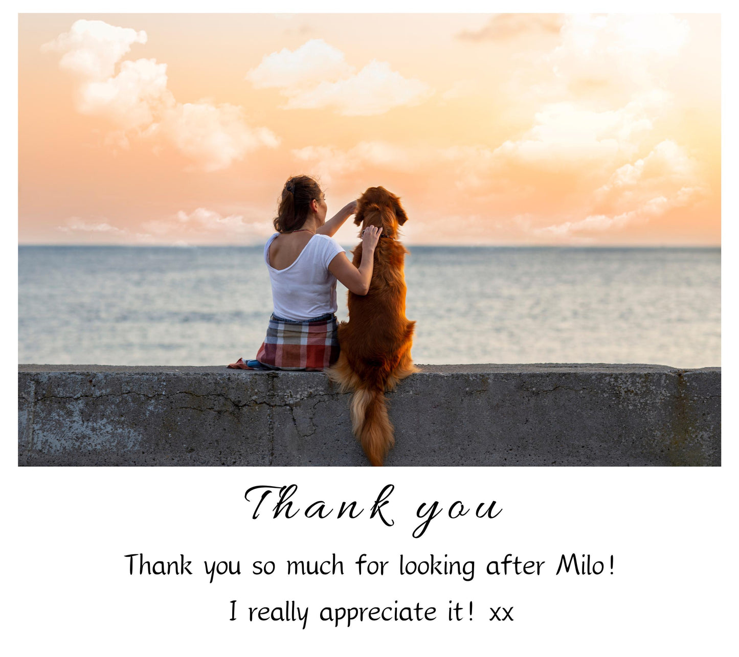 Personalised Thank You Candle Gift Set, Thank You Photo Candle For ANY Occasion, Thank You Colleague, Thank You Pet Sitter Appreciation Gift