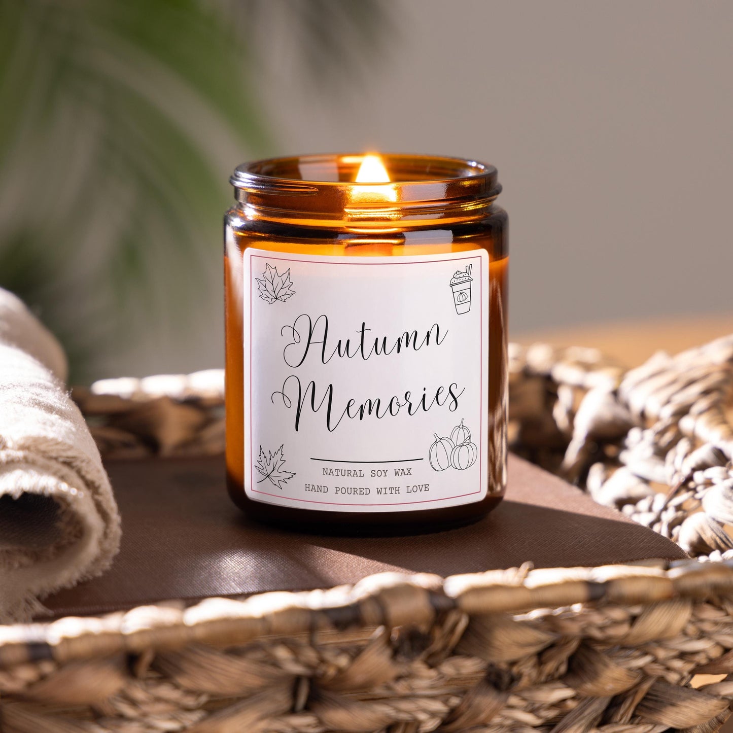 Autumn Memories Cosy Autumn Candle, Autumn Scents, Autumn Home Decor Candle, Cute Halloween Decor, Halloween Pumpkin Decor, Cosy Fall Decor, Autumn Decoration, Sweater Weather, Thanksgiving Decor Home Gift