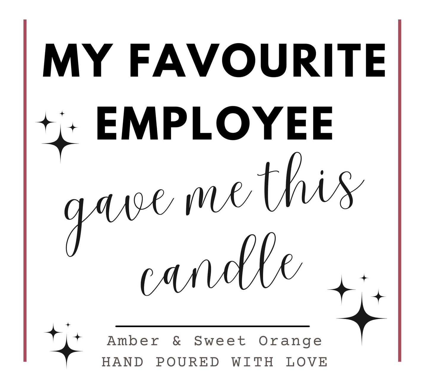 My favourite employee gave me this candle, boss gift, birthday gift, co-worker gift, Christmas gift, funny boss manager scented candle gift
