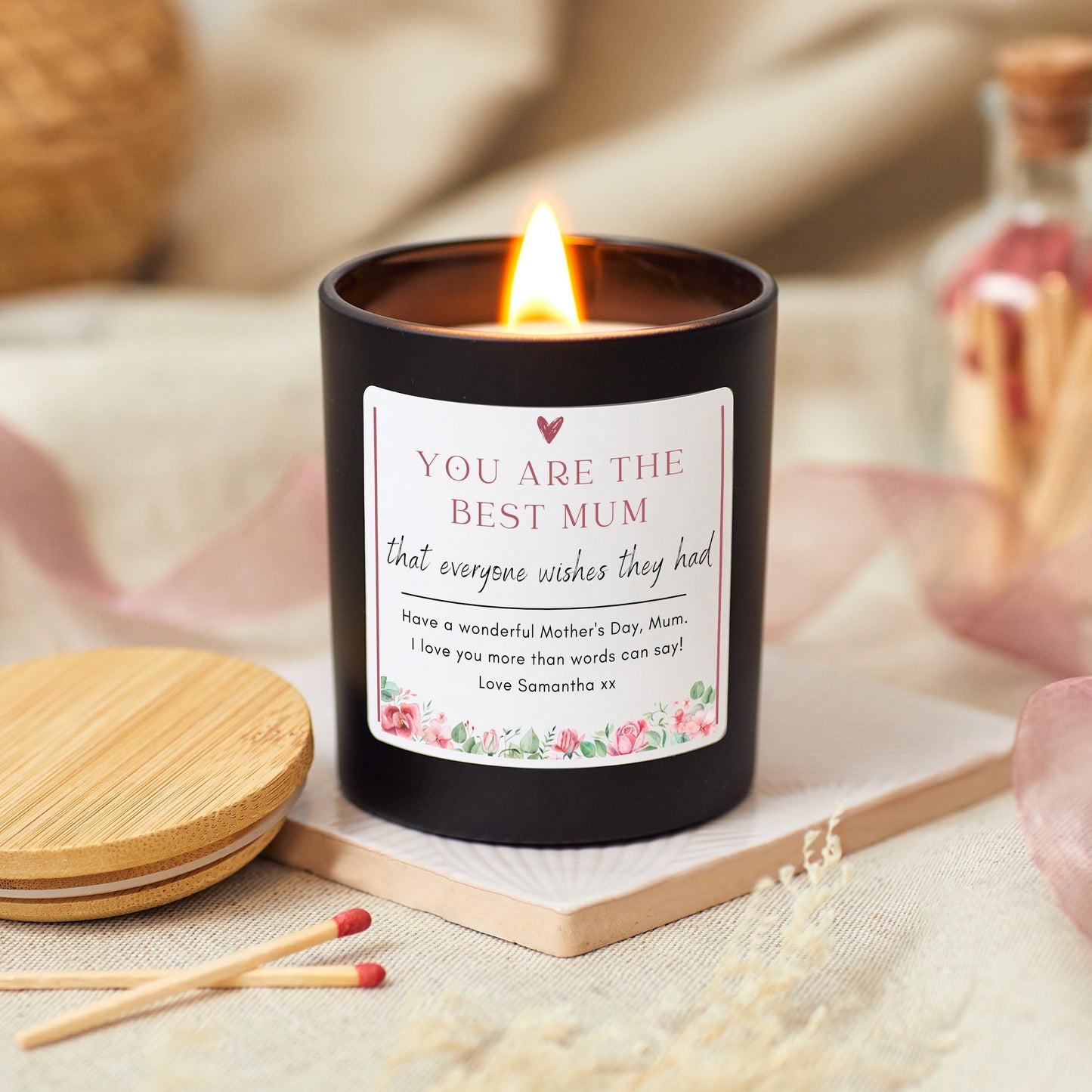 Mothers Day Personalised Candle Gift for Best Mum, Mothers Day Presents, Best Mum Everyone Wishes They Had Candle Gift For Her, New Mum Gift