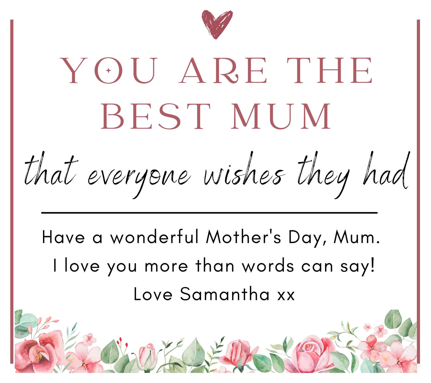 Mothers Day Personalised Candle Gift for Best Mum, Mothers Day Presents, Best Mum Everyone Wishes They Had Candle Gift For Her, New Mum Gift