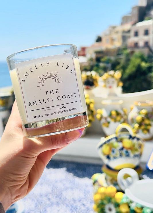 Smells Like The Amalfi Coast Holiday Inspired Scented Candle, Italy Holiday Memories in Positano and Sorrento