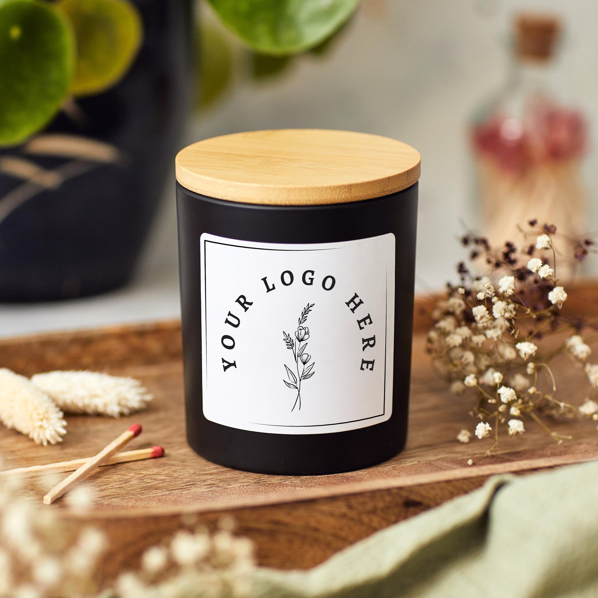 Bulk Logo Branded Candles, Custom Business Logo Gift, Personalised Candles for Corporate Events, Wholesale Business Branded Private Label