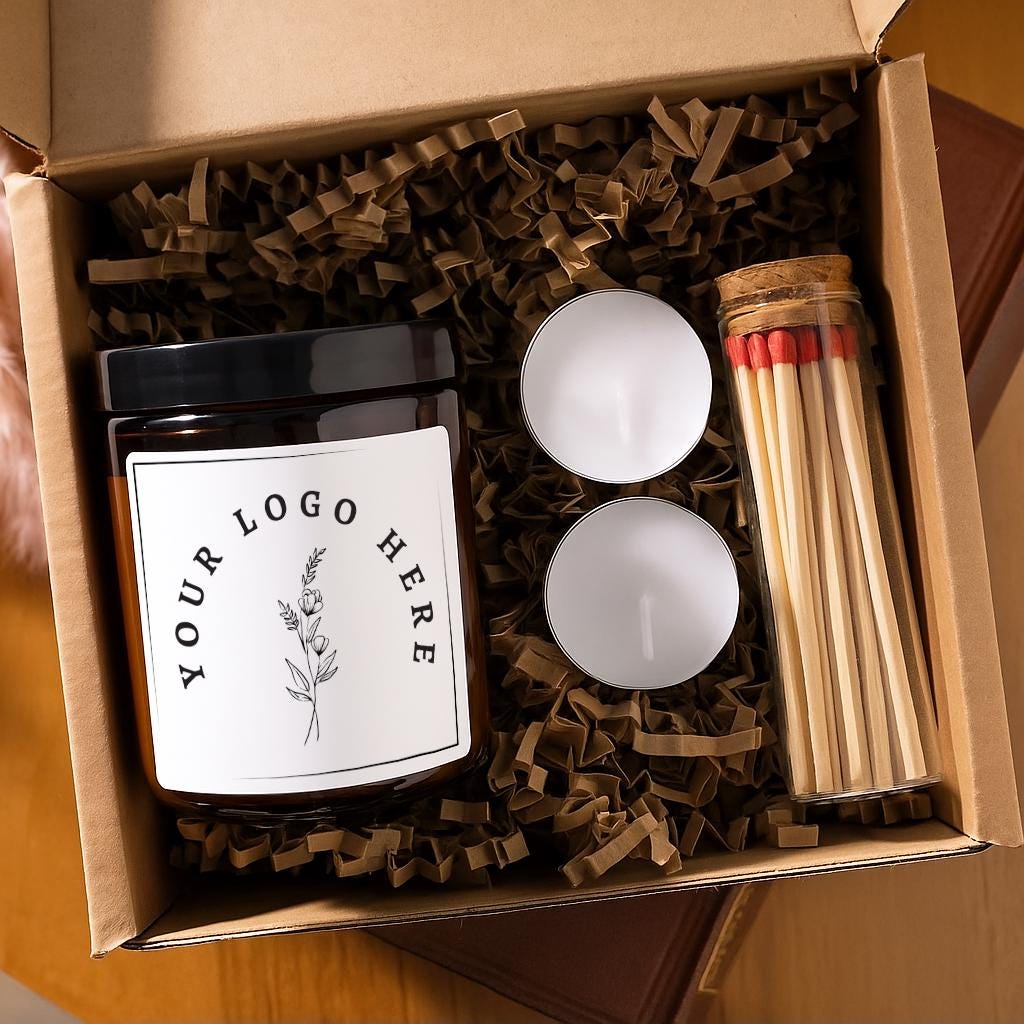 Bulk Candles Custom Logo Candle, Business Logo Candle, Personalised Candles Corporate Gift, Private Label, Business Branded Wholesale Candle