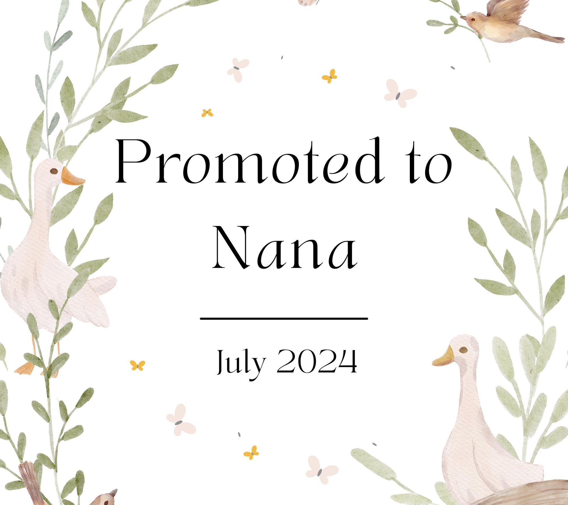 Promoted to Nana Pregnancy Announcement Candle Gift, Funny New Nanny Gift, Pregnancy Reveal, New Baby Announcement, Gift Box for New Grandma